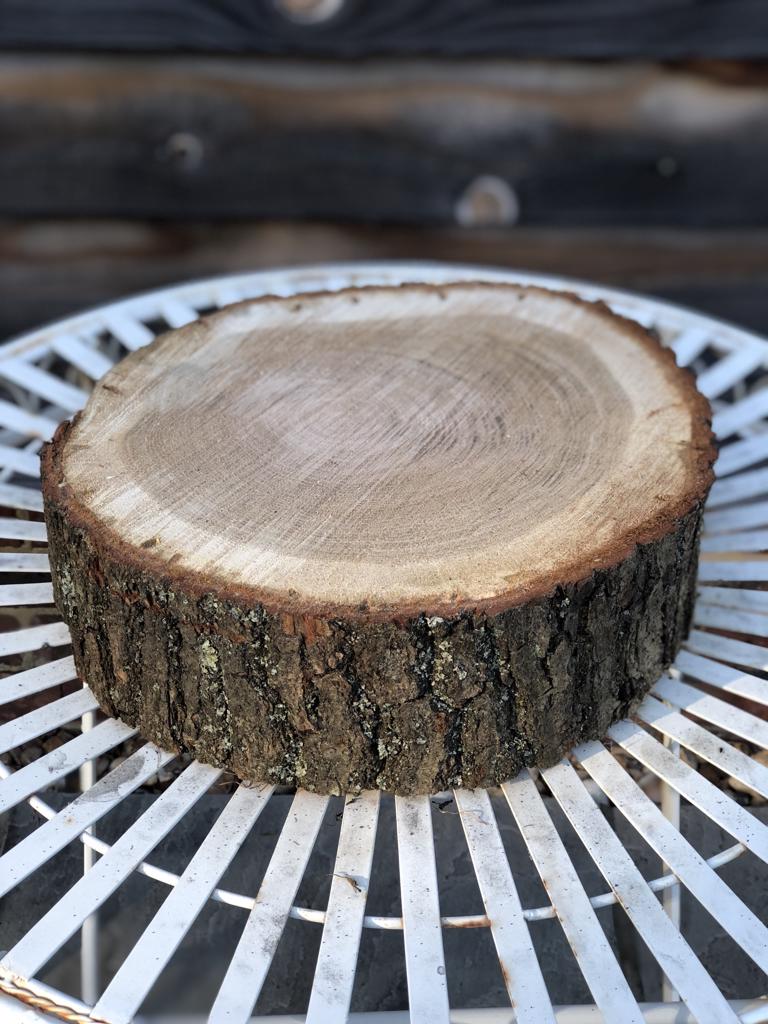 Rustic Tree Stump Cake Stands